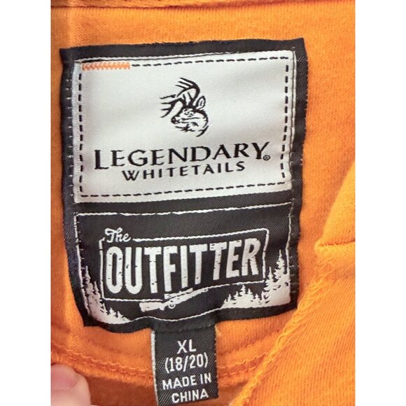 Legendary Whitetails Hoodie Sweatshirt XL 18/20 The Outfitter Orange Camo - Picture 3 of 9